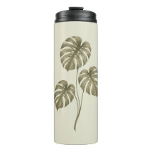 Vintage-grüne Monstera-Blätter
