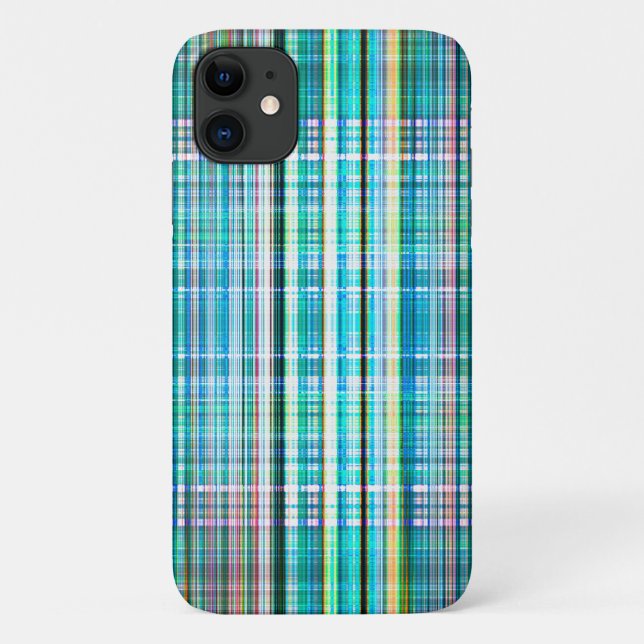 Vintage, grüne Streifen Case-Mate iPhone Hülle (Rückseite)