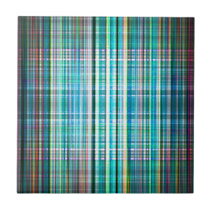 Vintage, grüne Streifen Fliese