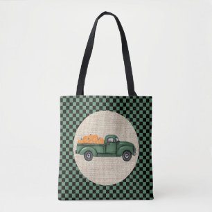 Vintage-grüner-Kürbis-LKW-Tragetasche