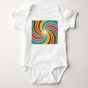 Vintage-Grunge-Abstrakt reinigbarer Hintergrund. Baby Strampler
