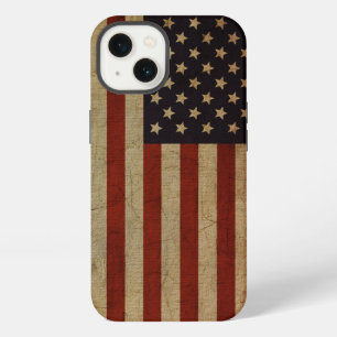 Vintage Grunge American Flag iPhone 13 Hülle