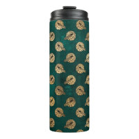 Vintage Grunge Aquamarin und Gold Pfau