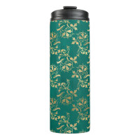 Vintage Grunge Aquamarin und Goldfolien