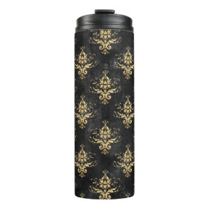 Vintage-Grunge-Damaskus Thermosbecher