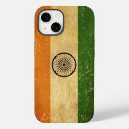 Vintage Grunge der indischen Flagge Case-Mate iPhone 14 Hülle