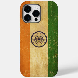 Vintage Grunge der indischen Flagge Case-Mate iPhone 14 Pro Max Hülle