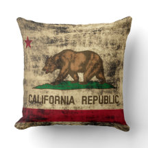 Vintage-Grunge-Flagge der California Republic