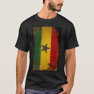 Vintage Grunge-Ghana-Flagge T-Shirt