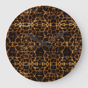 Vintage Grunge Giraffe Tierwerbung Große Wanduhr