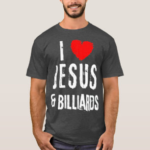 Vintage Grunge I Liebe JESUS & BILLIARDS, Christli T-Shirt