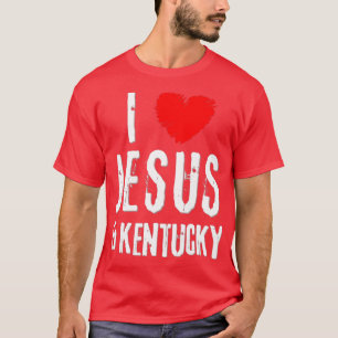 Vintage Grunge Ich liebe JESUS KENTUCKY Christlic T-Shirt