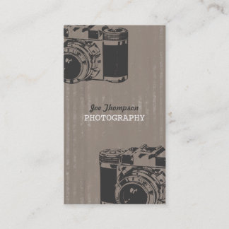 Vintage Grunge-Kamera-Fotografie-Geschäfts-Karten Visitenkarte