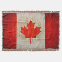 Vintage Grunge-Kanada-Flaggen-Leinwand