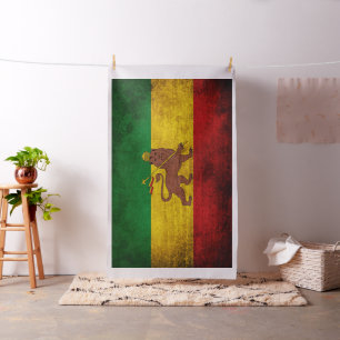 Vintage Grunge Rastafarian Flagge Stoff