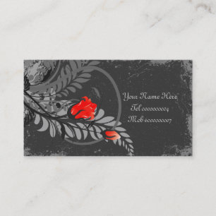 Vintage Grunge Rosen Visitenkarten 3,5" x 2" Visitenkarte
