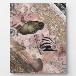 Vintage-Grunge-Steampunk-Glamour-Victorian-Hut Fotoplatte