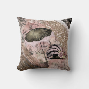 Vintage-Grunge-Steampunk-Glamour-Victorian-Hut Kissen