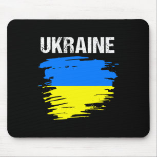 Vintage-Grunge-Stil ukrainische Ukraine-Flagge Mousepad