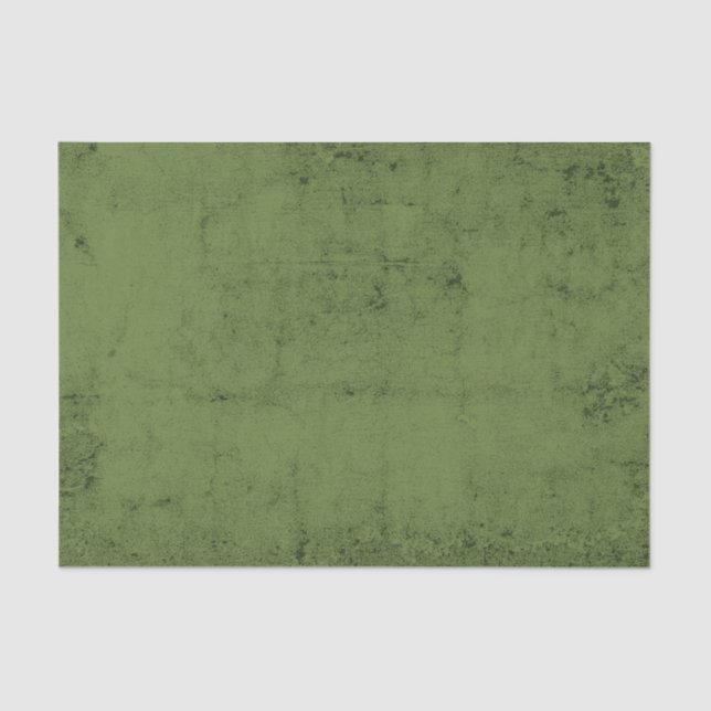 Vintage Grunge Textur Olive Green Decoupage Seidenpapier (Vorderseite)
