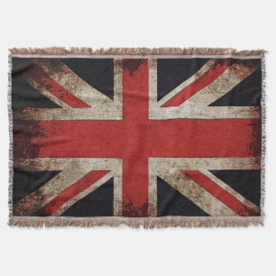 Vintage Grunge UK-Flagge Decke