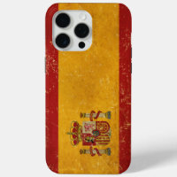 Vintage Grunge unter spanischer Flagge
