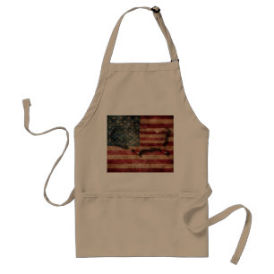 Vintage Grunge USA Sterne und Streifen Flagge und Schürze