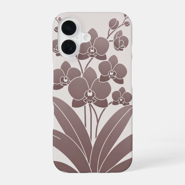 Vintage gruppierte Orchideen iPhone 16 Hülle (Rückseite)