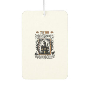 Vintage Grusel-Saison Spukhaus Halloween-Design Autolufterfrischer