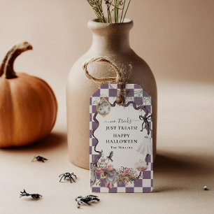 Vintage Gruselige Cottagecore Halloween Geschenkan Geschenkanhänger