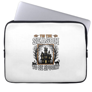 Vintage Gruselige Jahreszeit Gespensterhaus Hallow Laptopschutzhülle