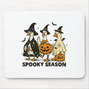 Vintage Gruselige Jahreszeit Halloween-Geist Gans Mousepad