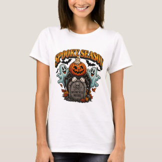 Vintage Gruselige Jahreszeit Halloween-Shirt, Retr T-Shirt