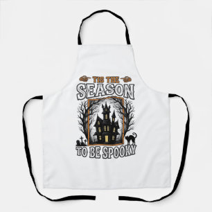 Vintage Gruselige Saison Geisterhaus Halloween-Des Schürze