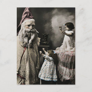 Vintage gruselige Weihnachtspostkarte Postkarte