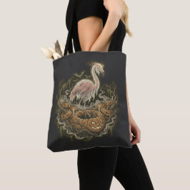 Vintage gruseliger Flamingo Halloween-Design