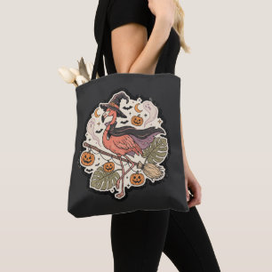 Vintage gruseliger Flamingo Halloween-Design