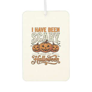 Vintage-gruseliger-Halloween-Kürbis-Shirt-Entwurf_ Autolufterfrischer