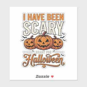 Vintage-gruseliges Halloween-Kürbis-Shirt-Design_1 Aufkleber