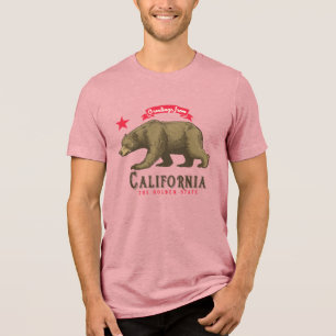 Vintage Gruß aus Kalifornien Der goldene Staat Tri-Blend Shirt