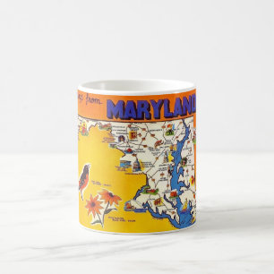 Vintage-Gruß aus Maryland Kaffeetasse