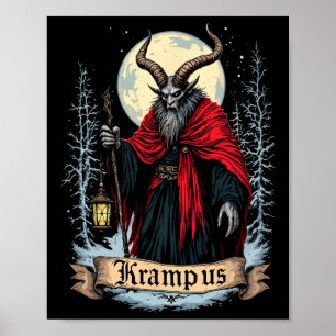 Vintage Gruss Vom Krampus Heiligabend unartige Ki Poster