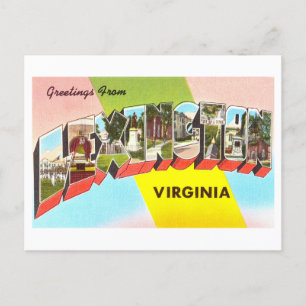 Vintage Grüße aus Lexington, Virginia Postkarte
