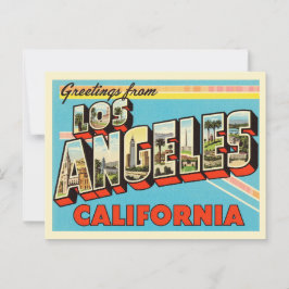 Vintage "Grüße aus Los Angeles, Kalifornien" Postkarte