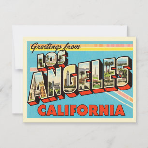 Vintage "Grüße aus Los Angeles, Kalifornien" Postkarte