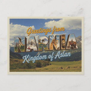 Vintage "Grüße aus Narnia" Postkarte