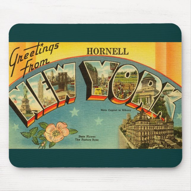 Vintage Grüße aus New York Mousepad (Vorne)