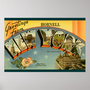 Vintage Grüße aus New York Poster