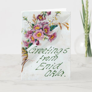 Vintage Grüße aus Oklahoma Karte