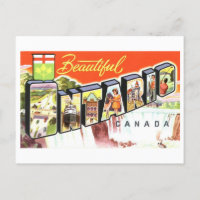 Vintage Grüße aus Ontario, Kanada,